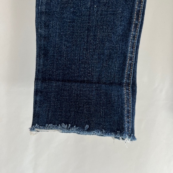 Rag & Bone‎ Skinny Dark Wash Raw Hem Distressed Jeans - Picture 2 of 8